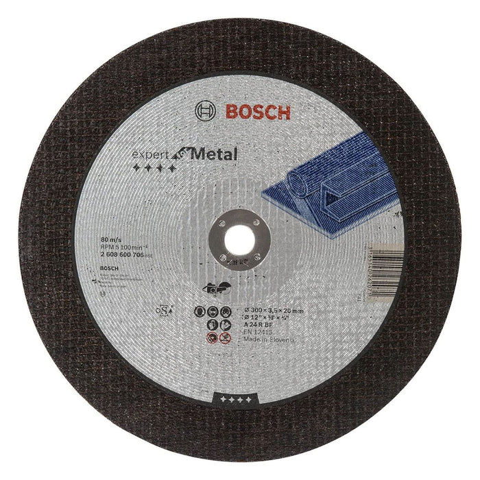 Bosch Accessories Professional 1x Trennscheibe für Metall, Stahl, A 24 R BF, Ø 300 x 20 x 3.5 mm