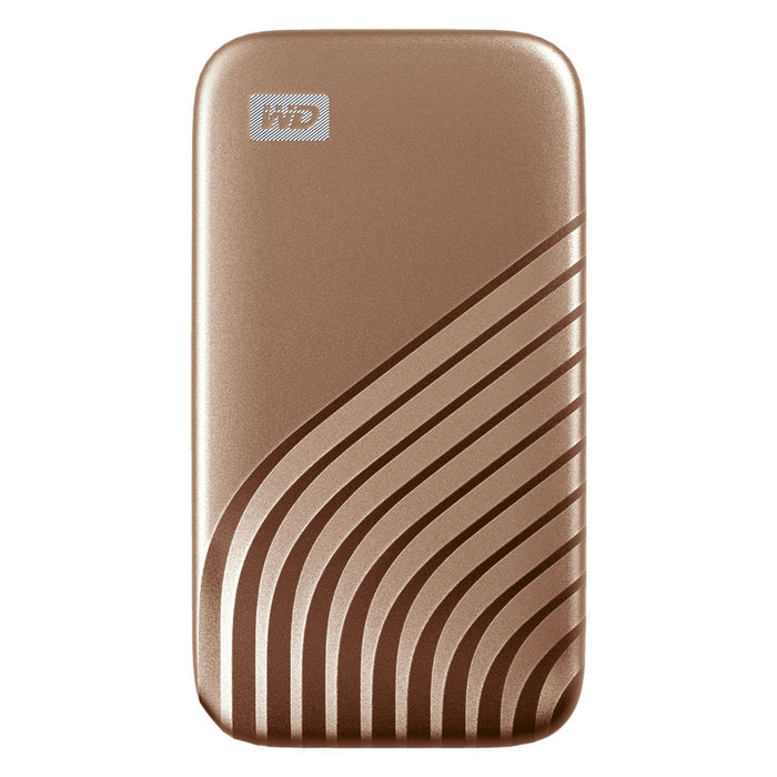 WD My Passport USB 3.2 SSD Festplatte 2TB gold