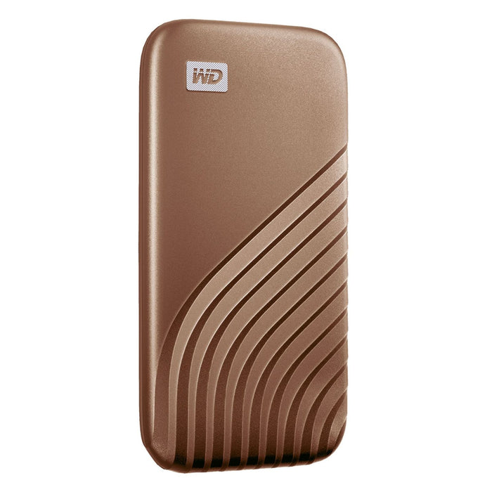 WD My Passport USB 3.2 SSD Festplatte 2TB gold