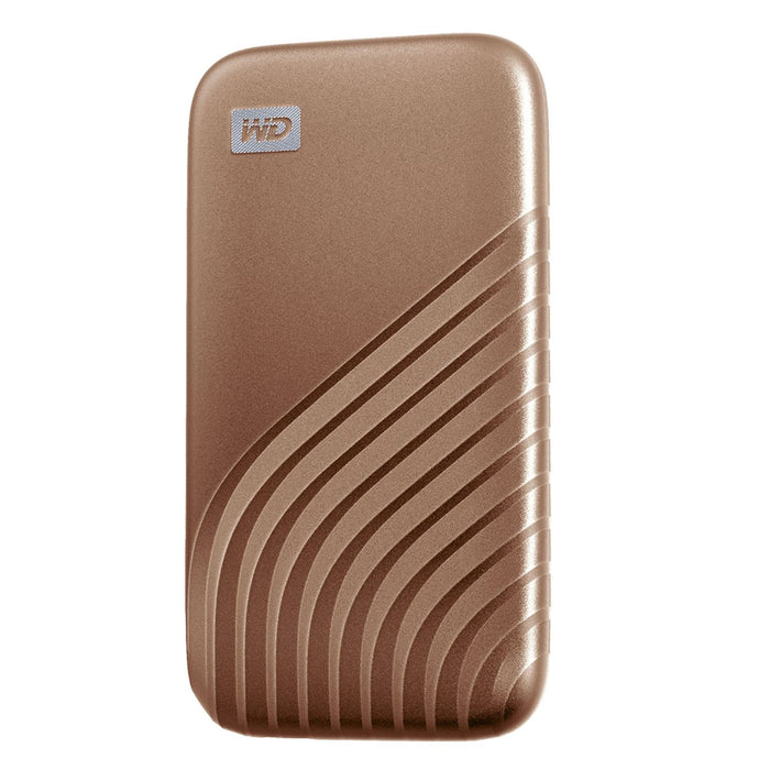 WD My Passport USB 3.2 SSD Festplatte 2TB gold