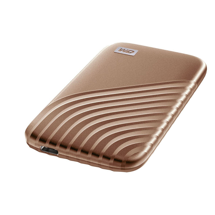 WD My Passport USB 3.2 SSD Festplatte 2TB gold