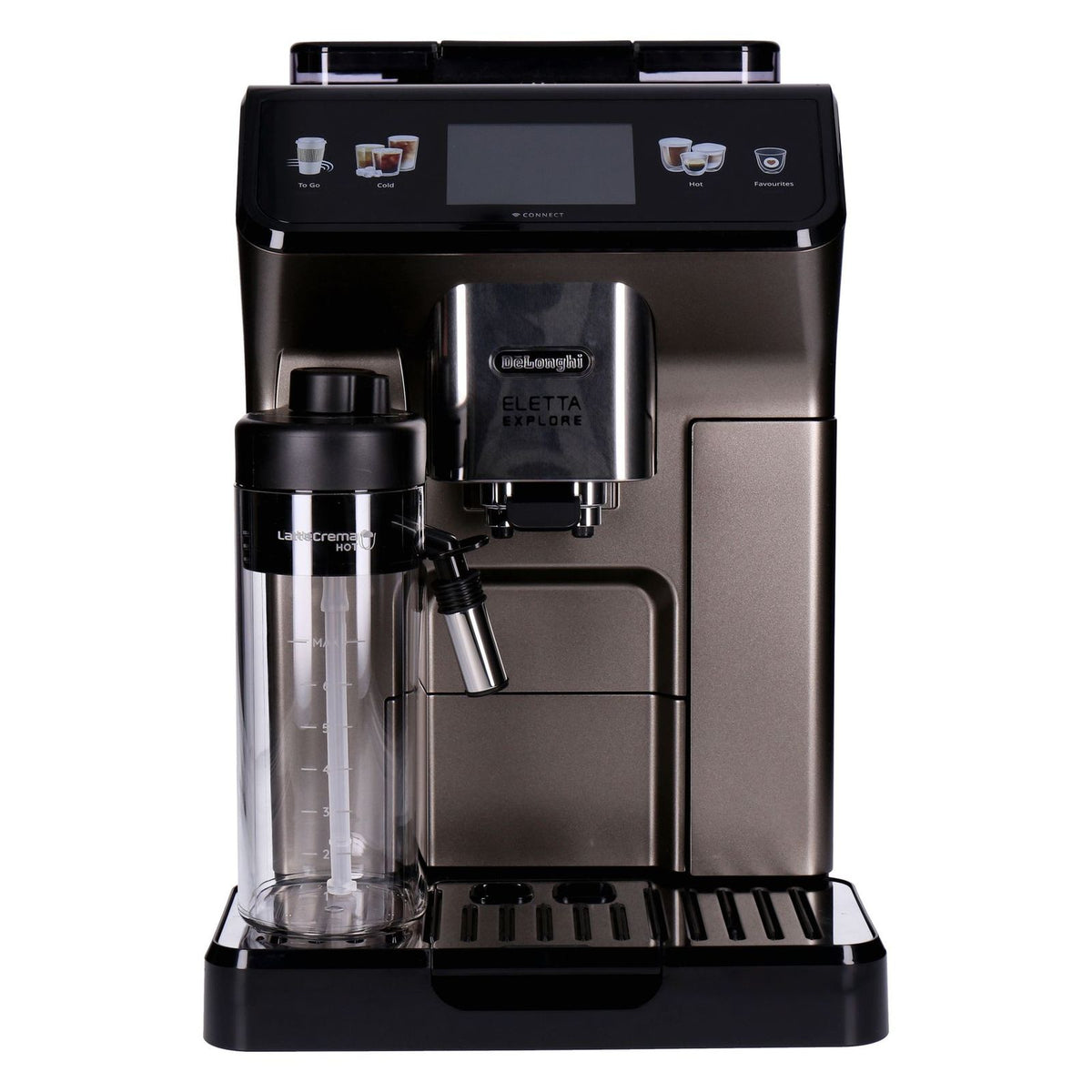Produktbild Espressomaschine - De’Longhi ECAM 450.86.T ELETTA EXPLORE Cold Brew Espressomaschine Titan/schwarz