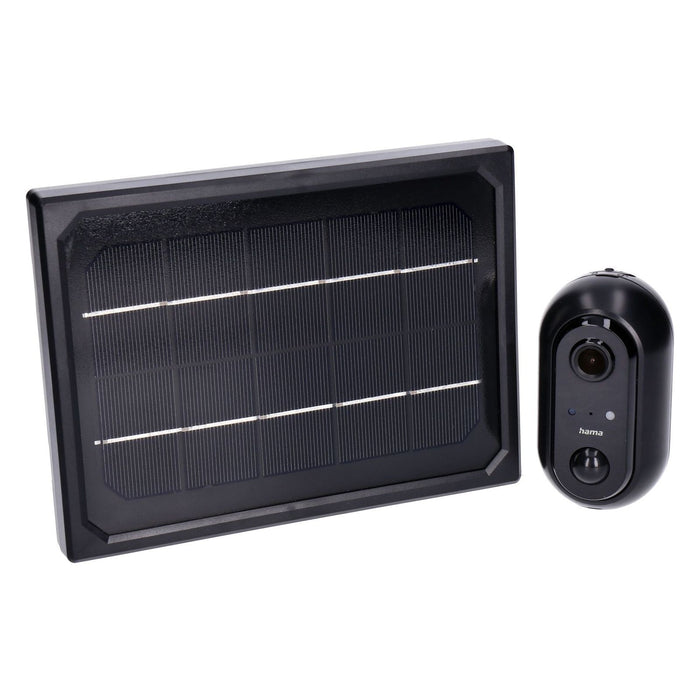 Hama 176615 WiFi Outdoor Kamera mit Solar Panel Full HD schwarz