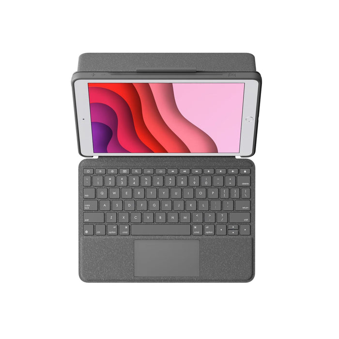 Logitech Slim Combo Tastatur iPad 10.5 Grau für iPad 7./8./9. Generation