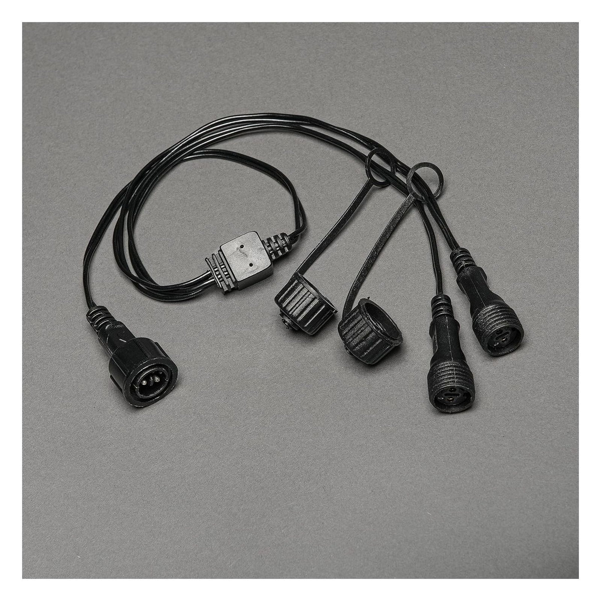 Produktbild LED-Lichterkette - Konstsmide 2er Verteilerkabel für Lichterkettte 31V System in schwarz 4902-007