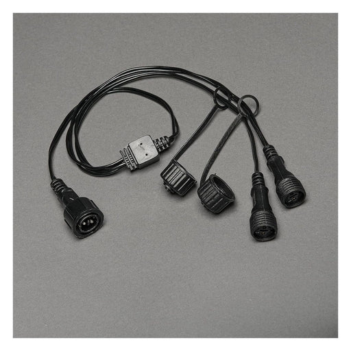 Produktbild LED-Lichterkette - Konstsmide 2er Verteilerkabel für Lichterkettte 31V System in schwarz 4902-007