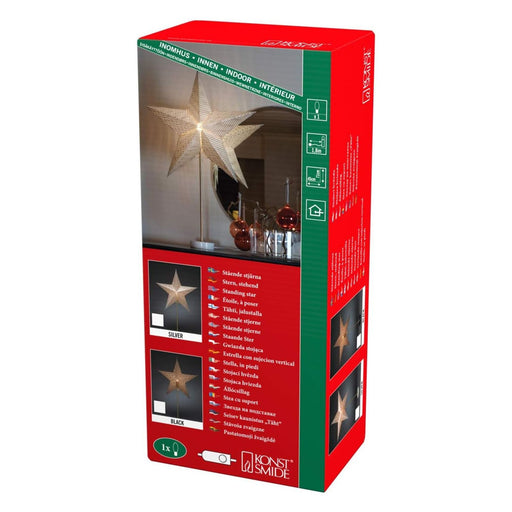 Produktbild Papierstern - Konstsmide Silberner Papierstern 1760-320