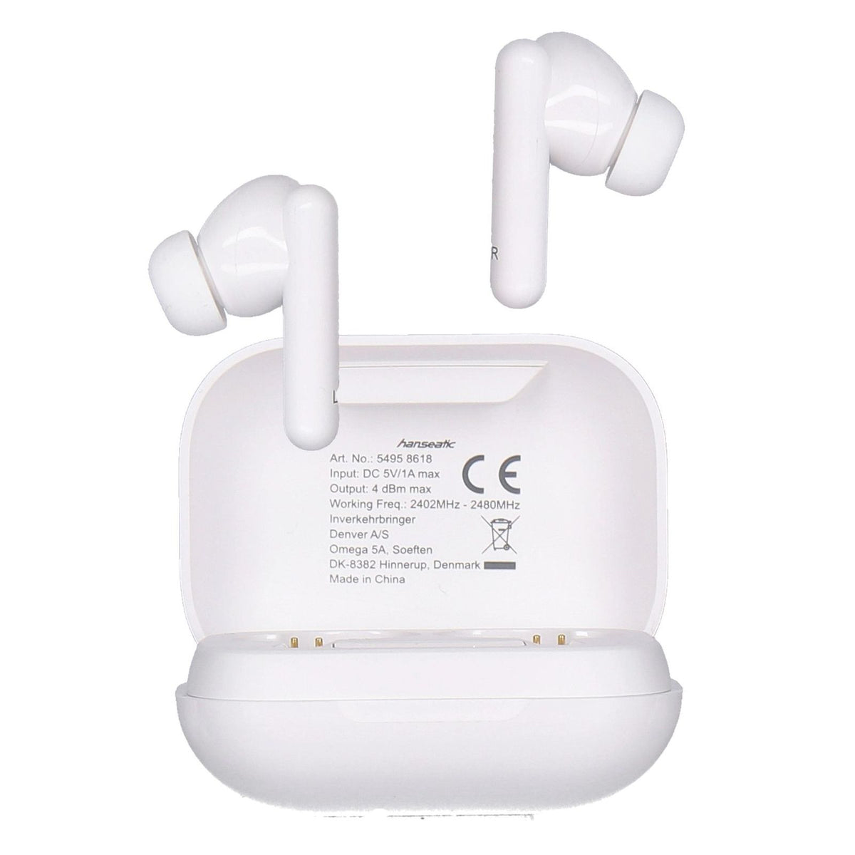 Produktbild wireless In-Ear-Kopfhörer - Hanseatic HWE-23 Wireless In-Ear Bluetooth Kopf hörer weiß