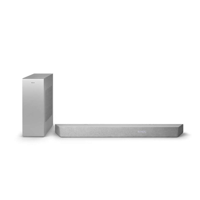 Philips TAB8507/10 3.1-Kanal-Soundbar mit Subwoofer HDMI Bluetooth 600 Watt silber