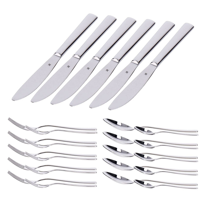 WMF Philadelphia Besteck Set 6 Personen 30 teilig Cromargan Edelstahl poliert glänzend