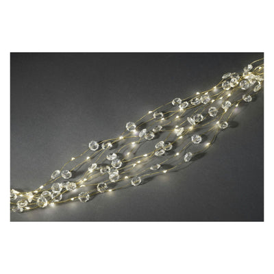 6391-180 LED-Lametta Diamanten Warmweiß LED