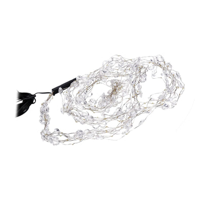 LED Diamantenlametta 10 Stränge a 20 Lichtern in warmweiß 6391-190