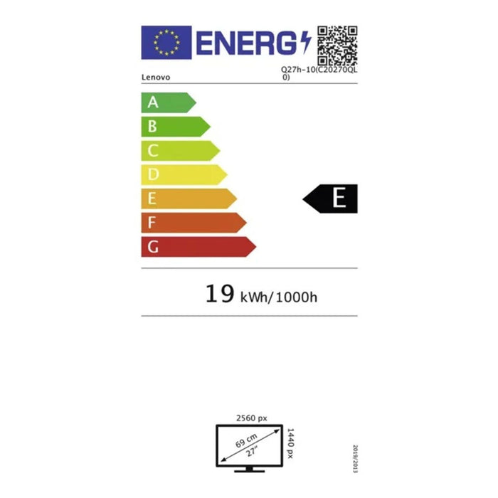 Lenovo Q27h-10 LED-Monitor 27 Zoll (68,58 cm) Display WQHD 2560 x 1440 Pixel HDMI DP USB 3.1