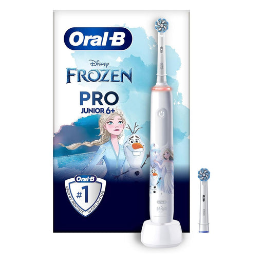 Produktbild Elektrische Zahnbürste - ORAL-B Pro Junior 6+ Frozen Elektrische Kinderzahn bürste weiß