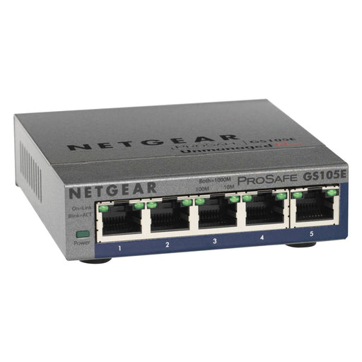 Produktbild Netzwerk-Switch - Netgear GS105E 5-Port Gigabit Ethernet Smart Managed Plus Switch