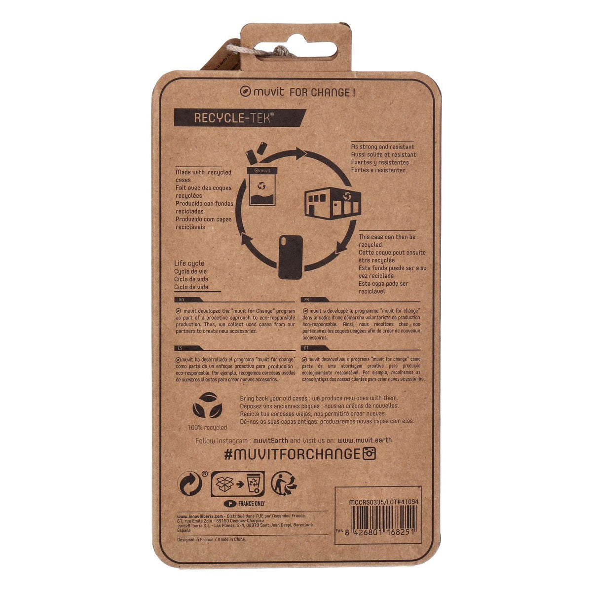 Produktbild Smartphone-Hülle - Muvit Apple iPhone 14 Pro Silicon Case Transparent