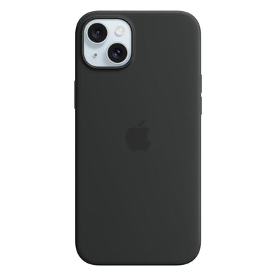 Silikon Case mit MagSafe für iPhone 15 Plus Schwarz