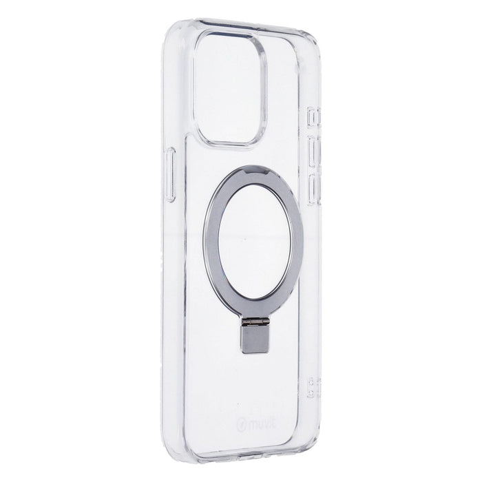 Muvit Apple iPhone 15 Pro Max Magsafe Case + Holder Transparent