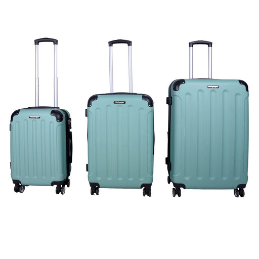 Produktbild Kofferset - TP 3tlg. ABS Hartschalen Kofferset grün Erweiterungsfunktion und TSA- Zahlenschloss