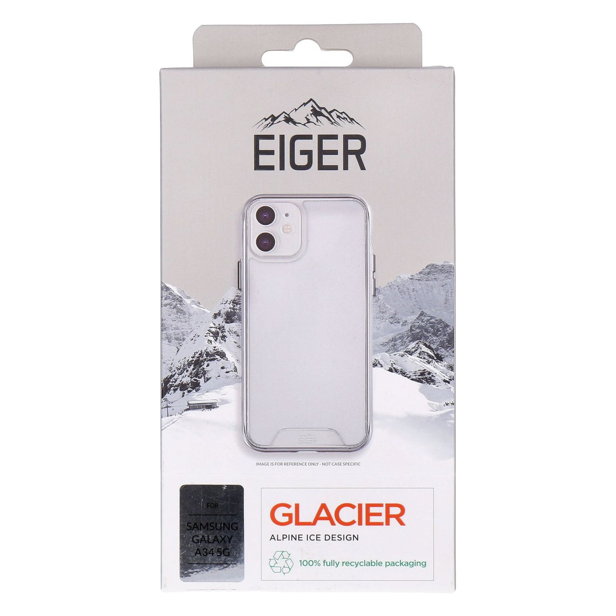 Produktbild Smartphone-Hülle - Eiger Glacier Case für Samsung A34 5G Glacier transparentes Hard-Cover