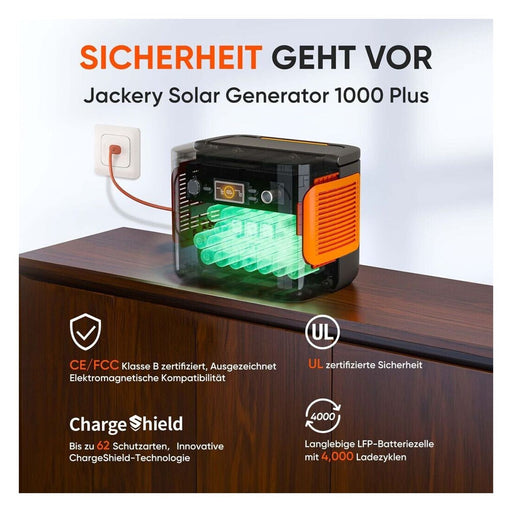 Produktbild Powerstation - Jackery Explorer 1000 Plus tragbare Powerstation 1264 Wh 2x 2000 W 0% Mwst