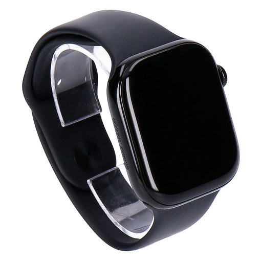 Produktbild Smartwatch - Apple Watch Series 10 46mm GPS + 4G Diamantschwarz Aluminiumgehäuse, Sportarmband Schwarz S/M