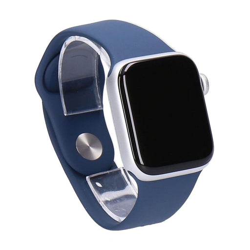 Produktbild Smartwatch - Apple Watch SE 2022 40mm GPS Silber Aluminiumgehäuse mit Sportarmband Sturmblau S/M