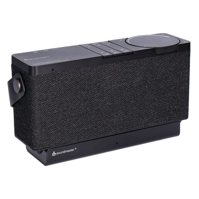 Soundmaster TVL24SW „Horst“ kabelloser TV Lautsprecher mit Sprach-/Dialogverstärker Schwarz