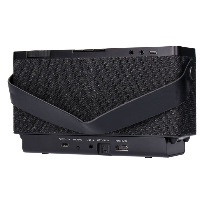 Soundmaster TVL24SW „Horst“ kabelloser TV Lautsprecher mit Sprach-/Dialogverstärker Schwarz