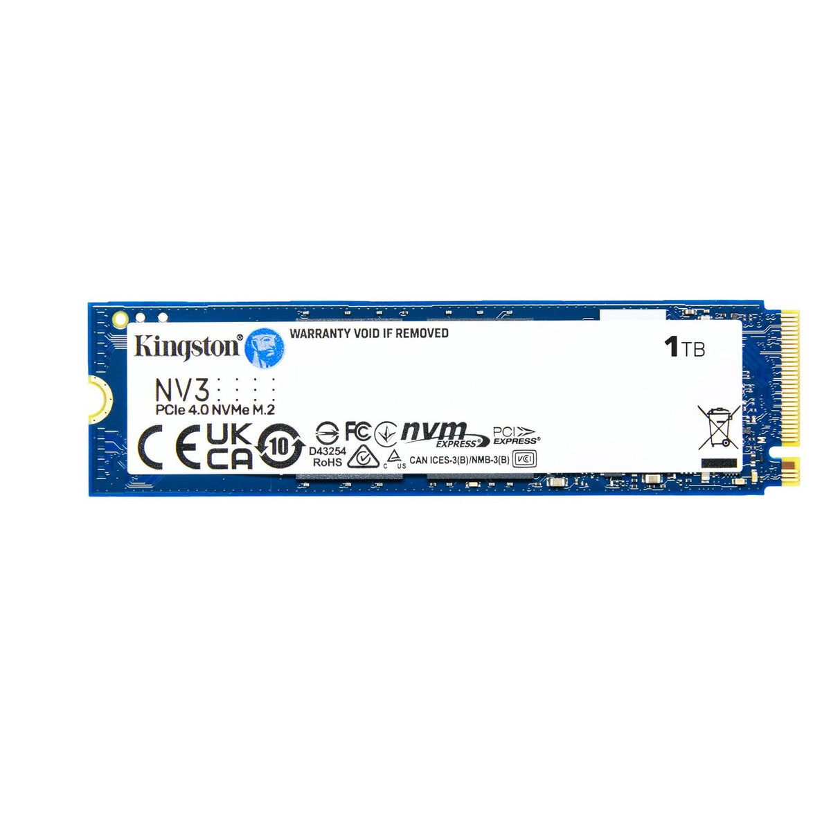 Produktbild interne SSD - Kingston NV3 int. PCIe NVMe M.2 2280 SSD 1TB