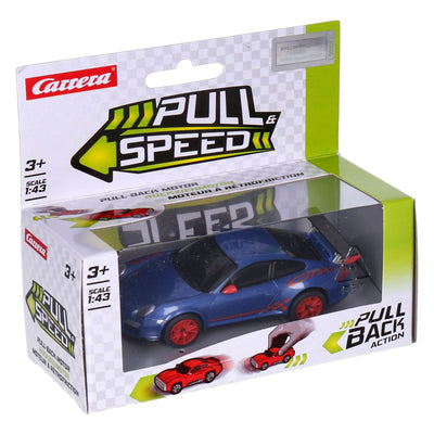 Pull and Speed Mixed Cars farblich sortiert Porsche Blau