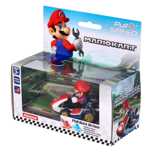 Produktbild Spielzeug-Rennwagen - Carrera-Toys Pull and Speed Mario Kart 1:43 farblich sortiert Mario