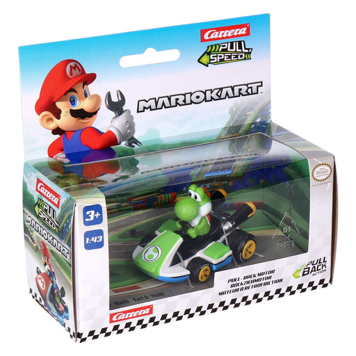 Produktbild Spielzeug-Auto - Carrera-Toys Pull and Speed Mario Kart 1:43 farblich sortiert Yoshi