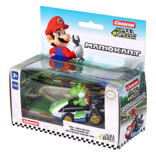 Produktbild Spielzeug-Auto - Carrera-Toys Pull and Speed Mario Kart 1:43 farblich sortiert Yoshi