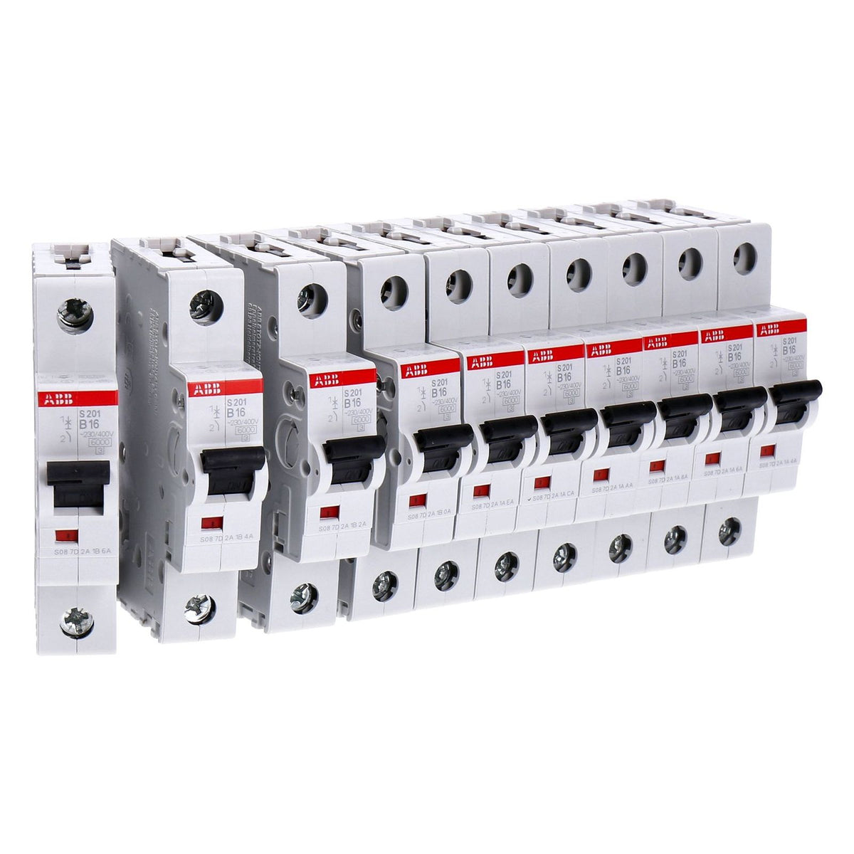 Produktbild Sicherungsgerät - 10x ABB S201-B16 Sicherungsautomat B-Char., 6 kA, 16 A, 1P