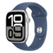 Apple Watch Series 10 46mm GPS + 4G Silber Aluminiumgehäuse, Sportarmband Denim M/L