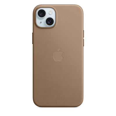 Feingewebe Case mit MagSafe für iPhone 15 Plus Taupe