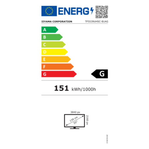 Produktbild LED-Display - iiyama ProLite TF5539UHSC-B1AG Signage Touch D 55 Zoll