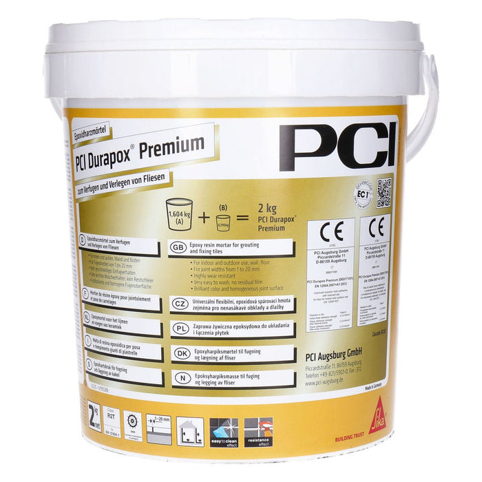 PCI Durapox Premium 2K Epoxidharz-Fugenmörtel 2kg Eimer anthrazit