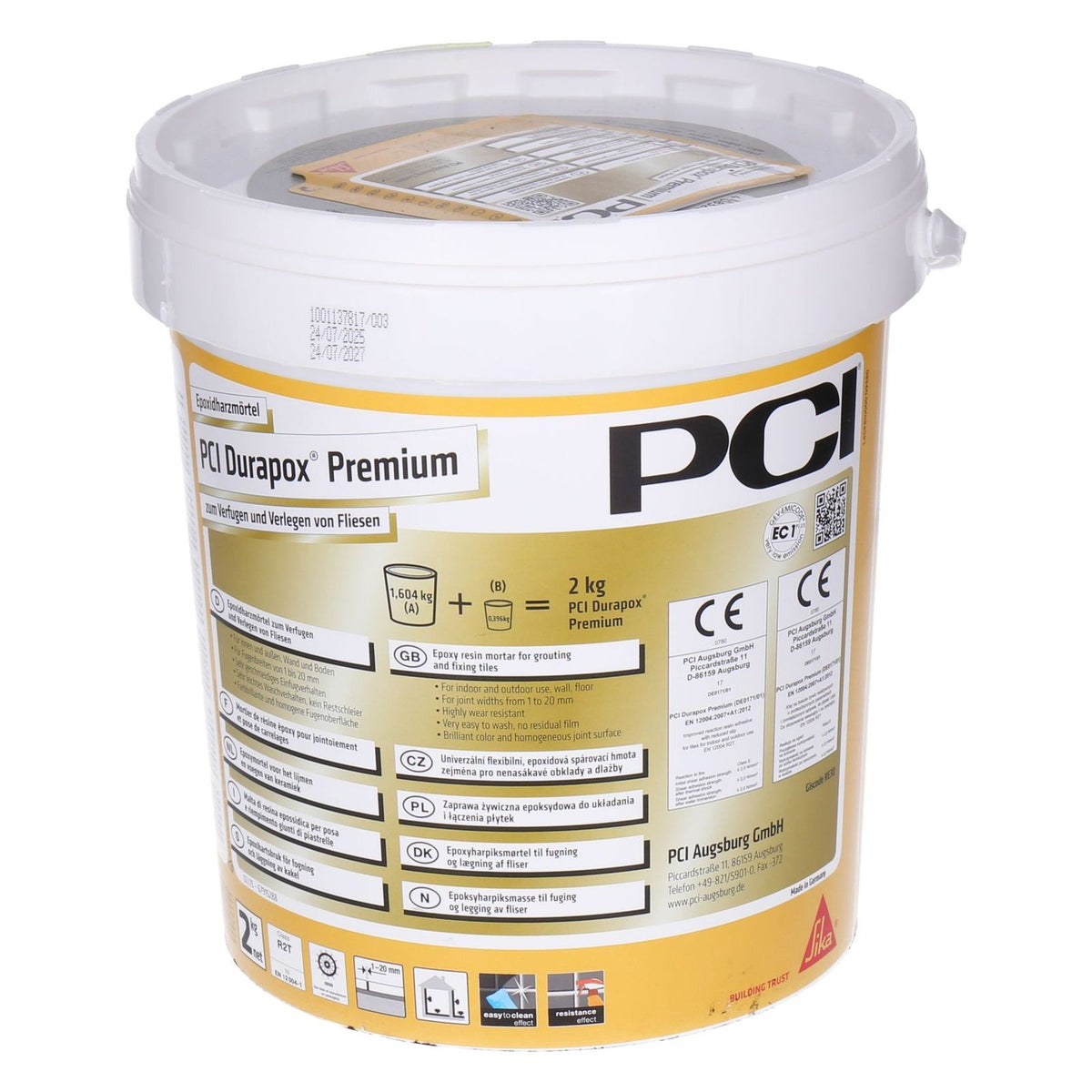 Produktbild Fliesenkleber - PCI Durapox Premium 2kg Sandgrau 3793
