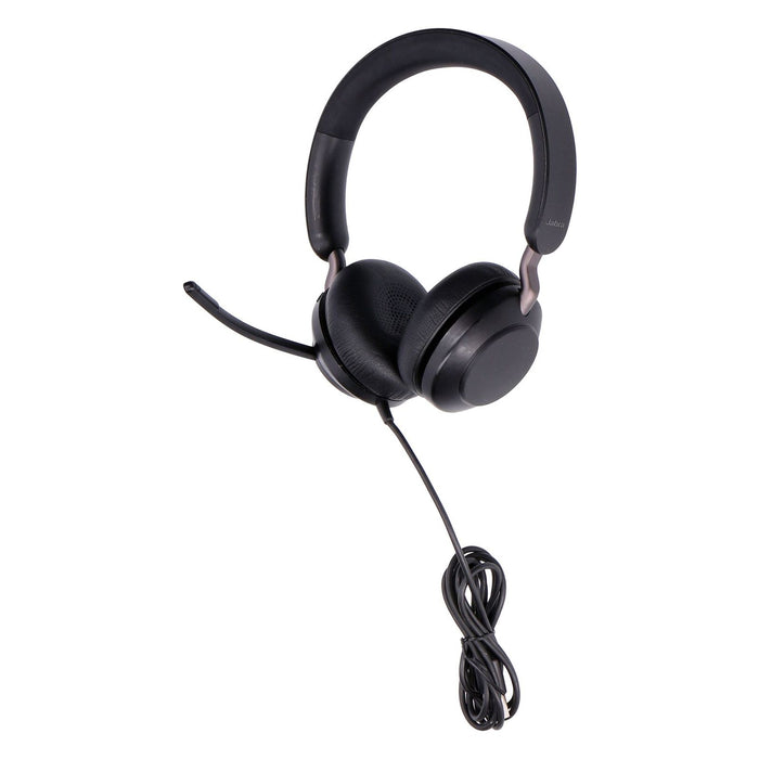 Jabra Evolve2 40 On-Ear PC-Headset USB-A Schwarz