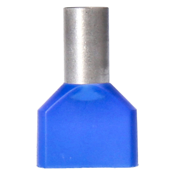 Klauke Zwillings-Aderendhülse 2x 16mm² isol. 87714 Blau 100 Stk.
