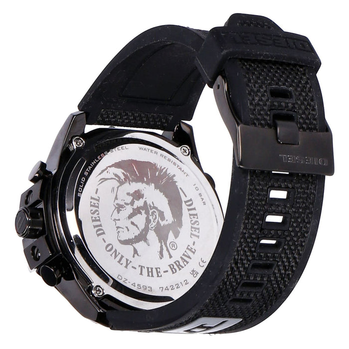 Diesel Mega Chief Herren Quarzuhr Schwarz 64 mm