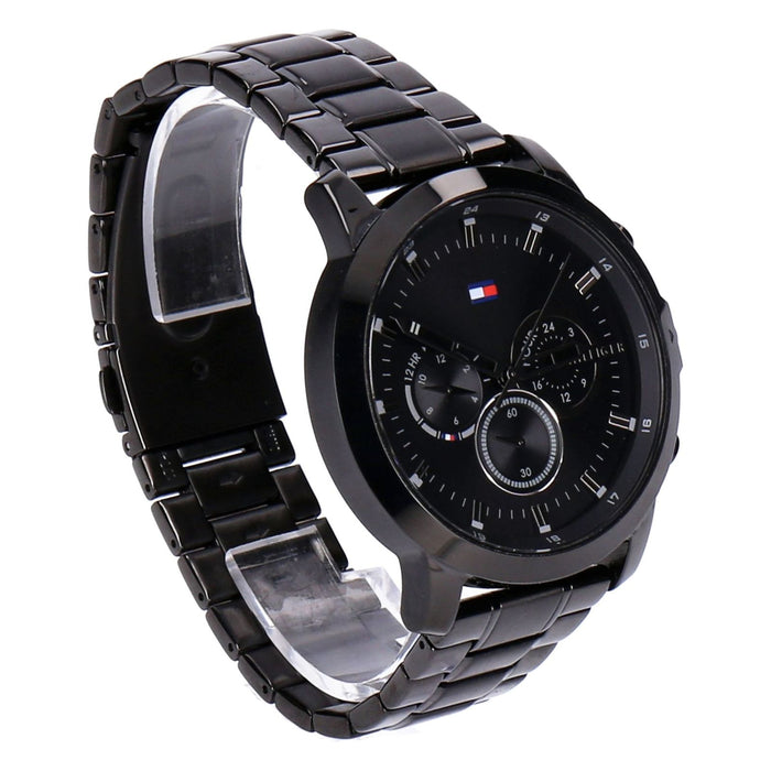 Tommy Hilfiger Jason Quarzuhr für Herren schwarz Edelstahl