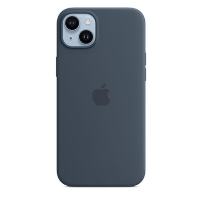 Silikon Case mit MagSafe iPhone 14 Plus Sturmblau