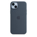 Apple Silikon Case mit MagSafe iPhone 14 Plus Sturmblau