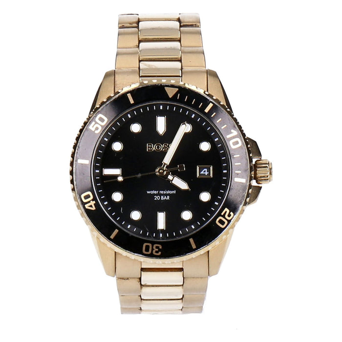 HUGO BOSS Ace Herren Quarzuhr goldfarben