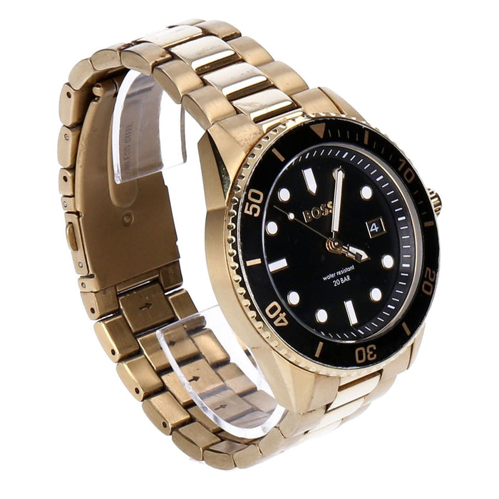 HUGO BOSS Ace Herren Quarzuhr goldfarben