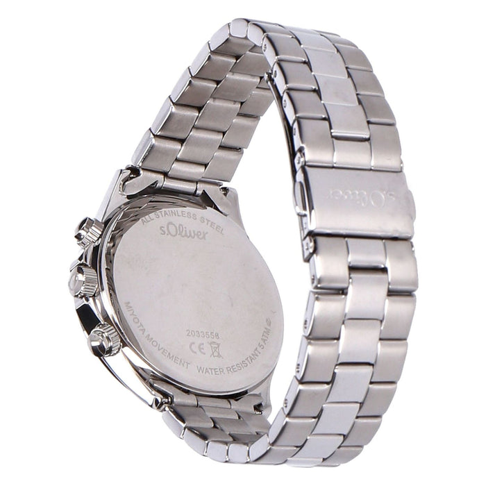 s.Oliver Armbanduhr Damen Analog Edelstahl