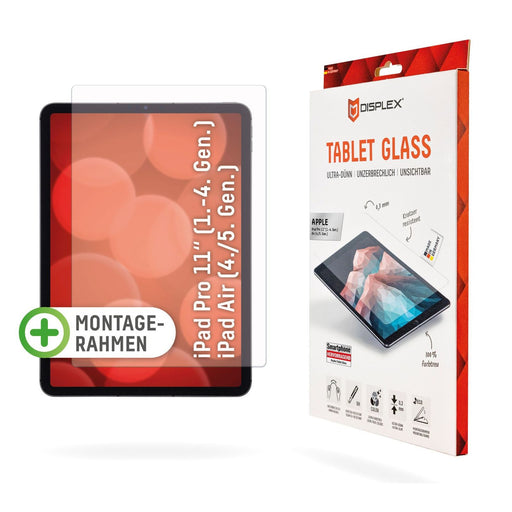 Produktbild Displayschutzglas - Displex Tablet Glass (9H) für Apple iPad Pro 11 Eco-Montagerahmen L-Form unzerbrechlich ultra dünn